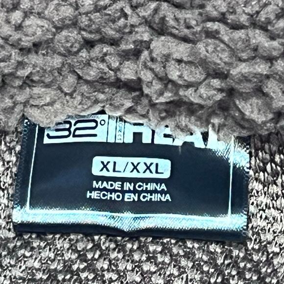 32° Heat Cardigan Sweater Button Up Jacket Sherpa Women XL XXL Brown New - Picture 5 of 7